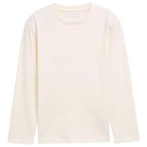 TOM TAILOR T-shirt met lange mouwen voor jongens, 12906 - Wool White, 152