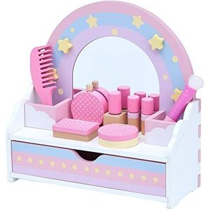 Teamson Kids Tafelblad Kaptafel Voor Kinder - Kinderspeelgoed - Rollenspel Speelgoed - Roze/Regenboog
