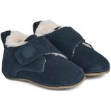 Wheat Leren Slippers m. Voering - Taj - Navy - Wheat - 20 - Leren schoenen