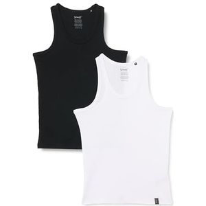 Schott NYC Tspkdeb T-shirt voor heren, Wit, M