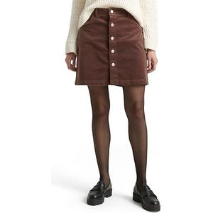 Tom Tailor - Denim Minirok - Soft Chocolate Brown - Met Zakken