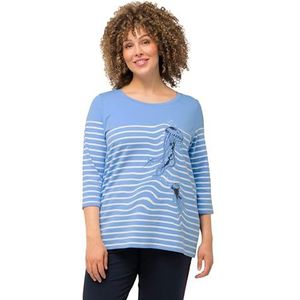 Ulla Popken T-shirt voor dames, blauw, 42-44