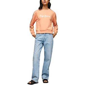 Pepe Jeans Dames Nanettes Sweater, Oranje (Perzik), L