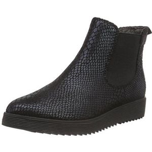 s.Oliver 25410 Chelsea boots voor dames, Zwart Black Snake 036, 42 EU