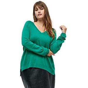 Peppercorn Dames Tana V-hals Pullover Curve 24 V, Cadmium Groen, 16