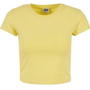 Urban Classics Dames Stretch Jersey Cropped Tee T-shirt voor dames, vintage, Vintagesun, 4XL EU