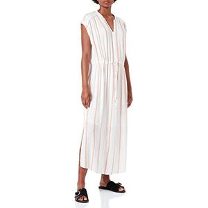 TOM TAILOR Dames Jurk met strepen 1031363, 29556 - Offwhite Vertical Paint Stripe, 40