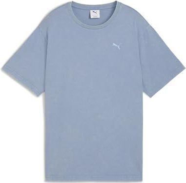 PUMA - Essentials Elevated - T-shirt - Blauw - Relaxed Pasvorm