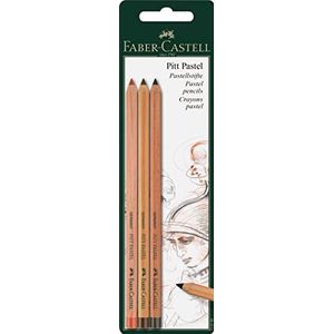 Faber-Castell PITT PASTEL 112797 Potloden, verpakking van 3 stuks