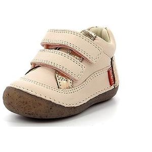 Kickers Sostankro, plat, Oxford-stof, voor baby's en meisjes, lichtroze, metaal, 21 EU