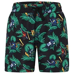 LEGO Jongen Ninjago Jungen Badeshort LWAlex 317 Board Shorts, 995 Zwart, 152