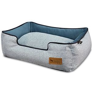 P.L.A.Y. Houndstooth Lounge Bed, Groot, Blauw/Wit