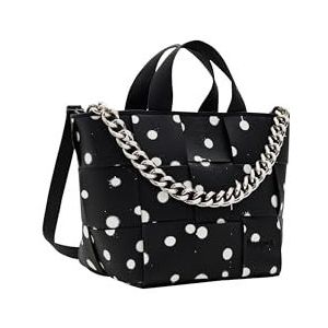 Desigual VALDIVIA Accessoires PU Shopping Bag voor dames, zwart, zwart