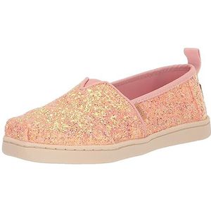 TOMS Meisjes, Alpargata Slip-On - Klein Kind & Groot Kind, Roze Glitter, 4 Toddler