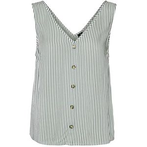 VMBUMPY SL TOP WVN GA NOOS, Hedge Green/Stripes: sneeuwwit, M