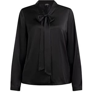 usha BLACK LABEL Damesblouse, zwart, L