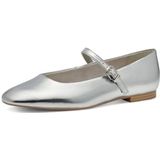 Ballerina - Zilver - Stijlvolle Ballerina's - Platte Zool - Mary Jane Design