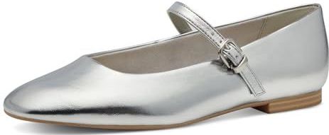 Ballerina - Zilver - Stijlvolle Ballerina's - Platte Zool - Mary Jane Design