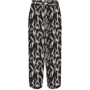Onlnova Life Elite Lesli Pant AOP, Zwart/Aop: 590 Rough Animal, XS