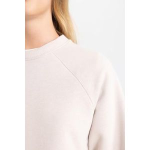 DeFacto Gebreid sweatshirt voor dames, beige, 3XL