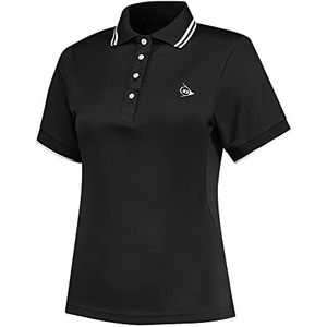 Dunlop Dames Club Dames Polo Shirt, Zwart, XS, zwart, XS
