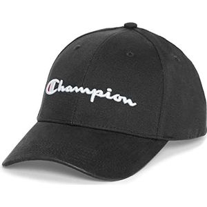Champion Klassieke muts voor heren, C-logo hoed, Zwart-590908, Eén maat