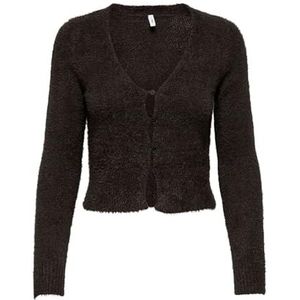 Slim fit gebreid jack met enkele knoopsluiting, model 'KERRY'