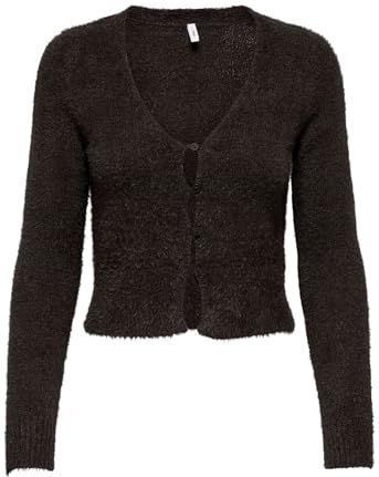 Slim fit gebreid jack met enkele knoopsluiting, model 'KERRY'