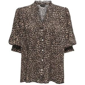 Onlraya 3/4 Shirt WVN Noos, silver mink, XXL