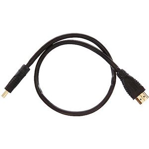 PremiumCord 4K HDMI-kabel M/M 10,2 Gbps vergulde aansluitingen met audio achterkanaal, compatibel met video 4K UHD 2160p, diepe kleur, 3D, HDR, 3 x afgeschermd, zwart, 0,5 m