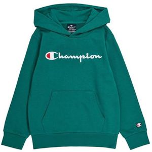 Champion Legacy Icons B-Ultralight Spring Terry Sweatshirt met capuchon voor kinderen en jongens, Bos Groen, 15-16 jaar