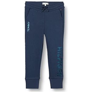 Tommy Hilfiger Tommy Metallic FOIL Joggingbroek voor meisjes, Twilight Navy, 86