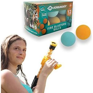 Schildkröt® Schuimbalpistolen, reserveballen, 6 oranje en 6 blauwe reserveballen voor de Schildkröt Fire Blaster, diameter 2,7 cm
