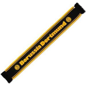 Borussia Dortmund BVB Retro sjaal, zwart/geel, één maat heren, Zwart/Geel, Eén maat