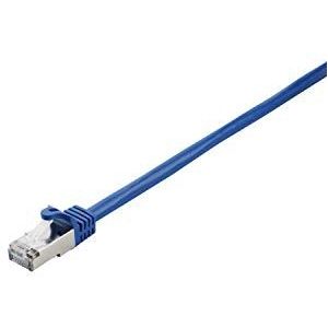 V7 Cat7 Ethernet-kabel, afgeschermd met folie (SFTP) RJ45 (m)/RJ45 (m), netwerkkabel, LAN-kabel 1 m - blauw