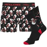 JACK & JONES Jacsnow Skulls Gift Box, zwart, L