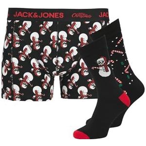JACK & JONES Jacsnow Skulls Gift Box, zwart, L