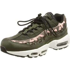 Nike Air Max 95, Dames hardloopschoenen, Sequoia / Pink Glaze / Black, 39 EU