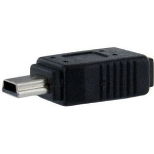 StarTech.com Micro USB naar Mini USB 2.0 adapter, Bu/St, zwart