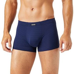 bruno banani Boxershorts voor heren, blauw (Marine Karo 542), S