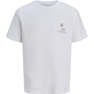 JACK & JONES Jorbillyburg Back Graphic Tee Ss Cn, wit (bright white), XXL