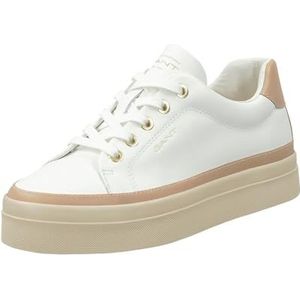 GANT Footwear AVONA Sneakers voor dames, wit/naturel, 40 EU, Wit naturel, 40 EU