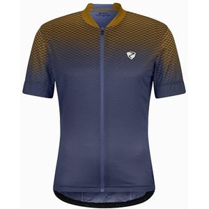 Ziener NELETE Fietsshirt voor heren, mountainbike, racefiets, ademend, sneldrogend, elastisch, korte mouwen, halve marineblauw, 58