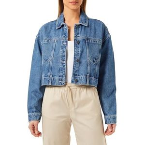 Noisy may Dames denim jas, blauw (medium blue denim), S