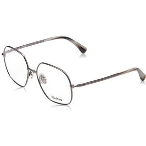 MaxMara Damesbril, glanzend, gunmetal, 55/16/135