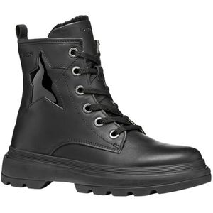 Geox - Kiddartah - Ranger Boots - Zwart - Chunky Buitenzoool
