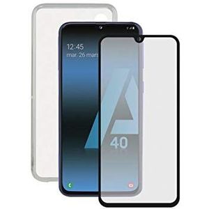 BigBuy Tech S1903893 displaybescherming van gehard glas voor Samsung Galaxy A40 Flex TPU