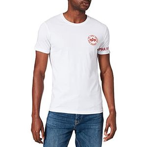 Alpha Industries RBF Back Stripe T T-shirt heren - wit - XX-Large
