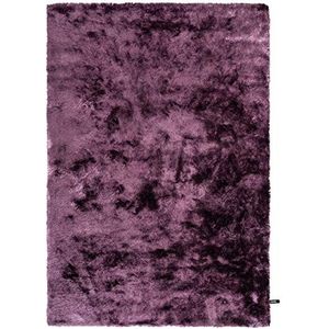 benuta Shaggy Hoogpolig tapijt Whisper lila 140x200 cm | Langpolig tapijt voor slaapkamer en woonkamer