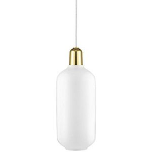 Normann Copenhagen Amp hanglamp groot wit/messing 26 x 11,2 cm